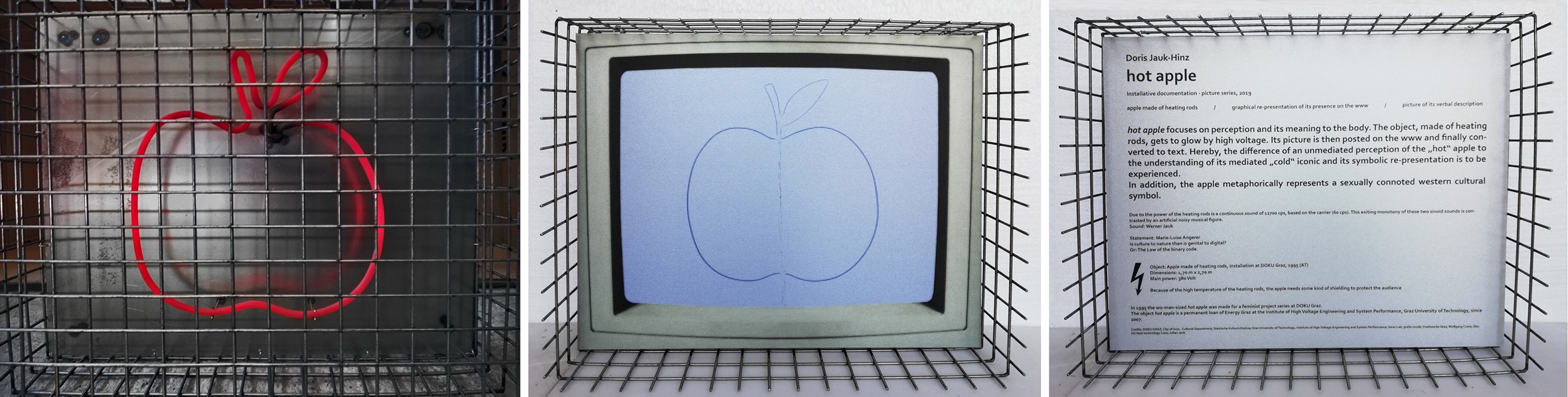 [hot apple, installative documention, 2019, size: each 48x38x16 cm. Photos: Doris Jauk-Hinz]